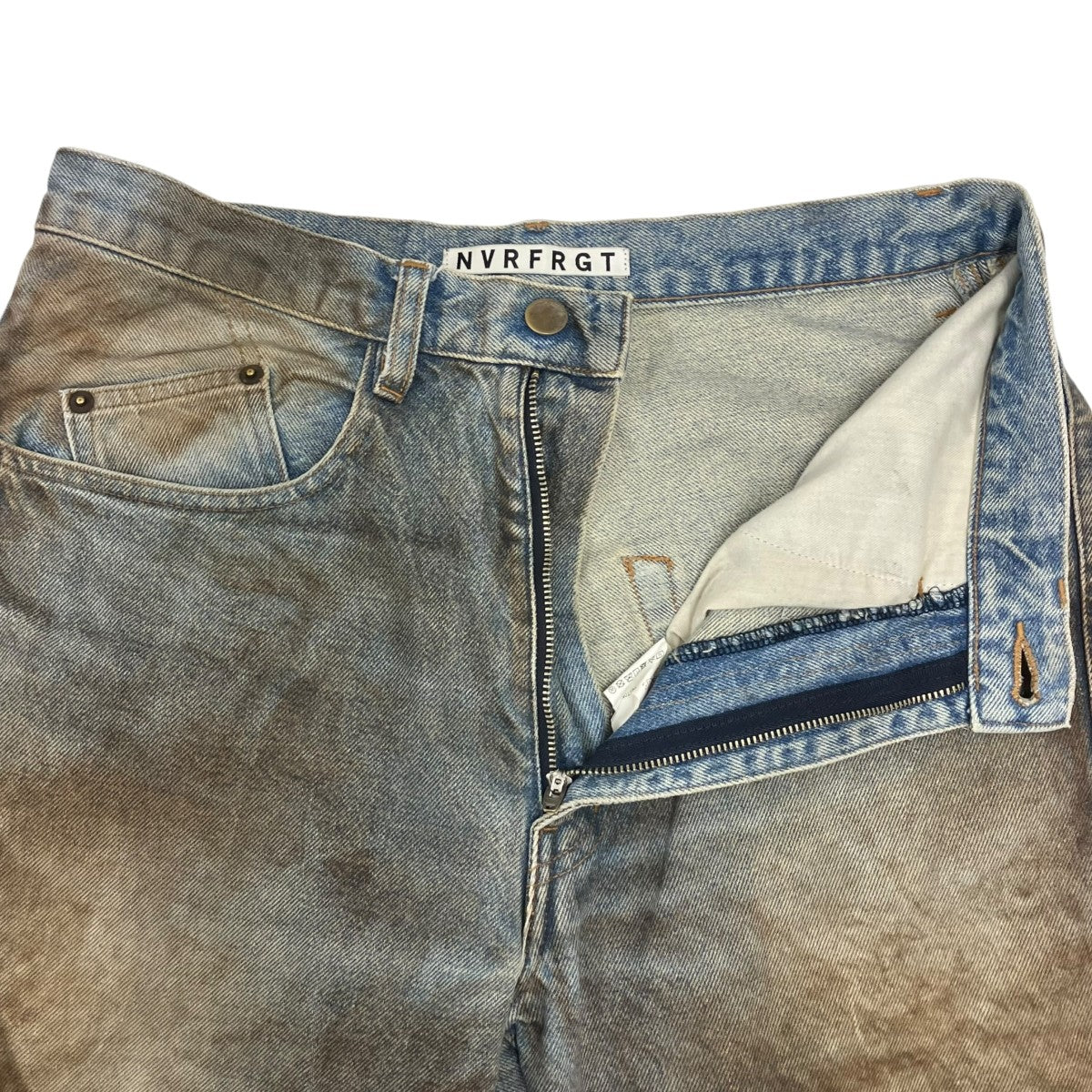 NVRFRGT STUDIOUS別注3D TWISTED WIDE LEG JEANS デニムパンツ 古着・中古-4枚目のアイテム画像