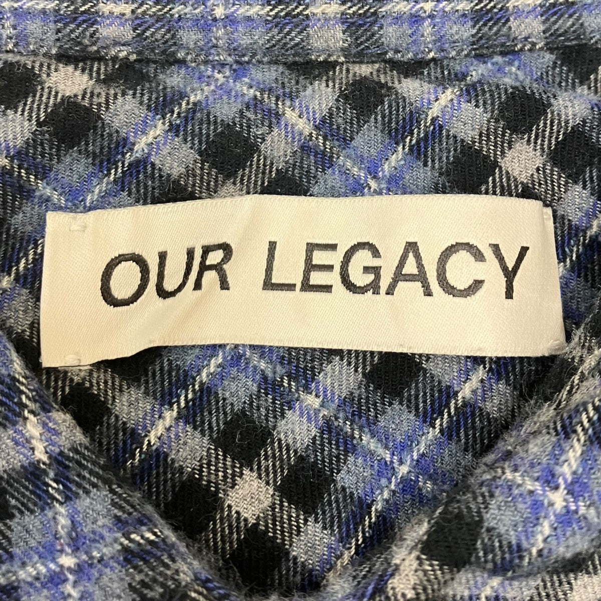 OUR LEGACY Daisy Shirt Cantrell Checkチェックシャツ 古着・中古-5枚目のアイテム画像