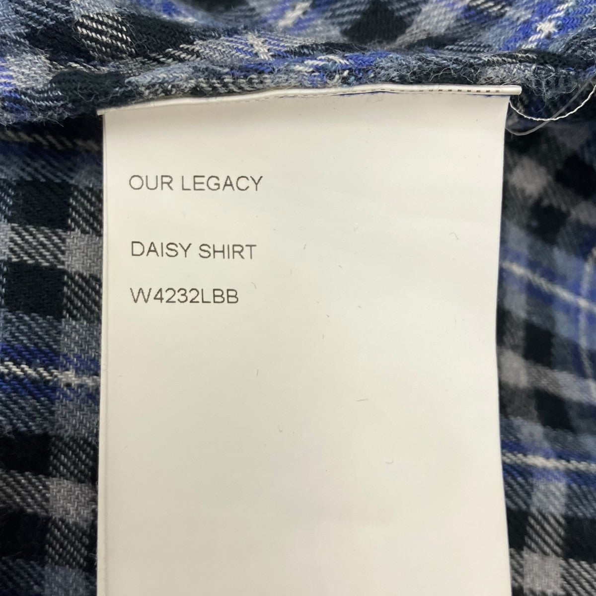 OUR LEGACY Daisy Shirt Cantrell Checkチェックシャツ 古着・中古-6枚目のアイテム画像