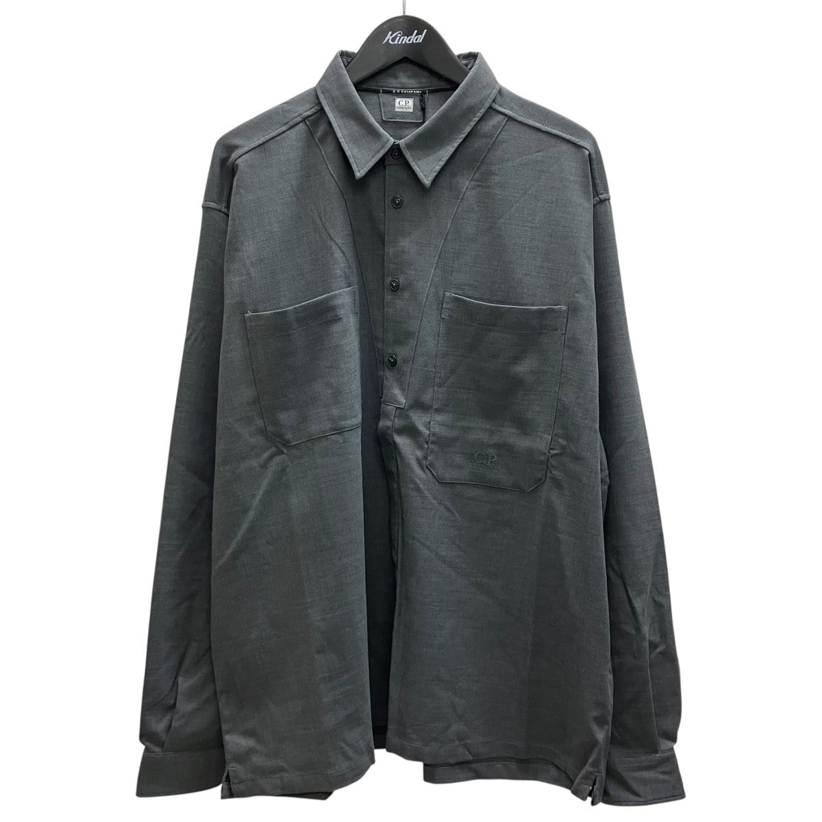 C．P COMPANY ウールギャバロゴシャツ 古着・中古-1枚目のアイテム画像