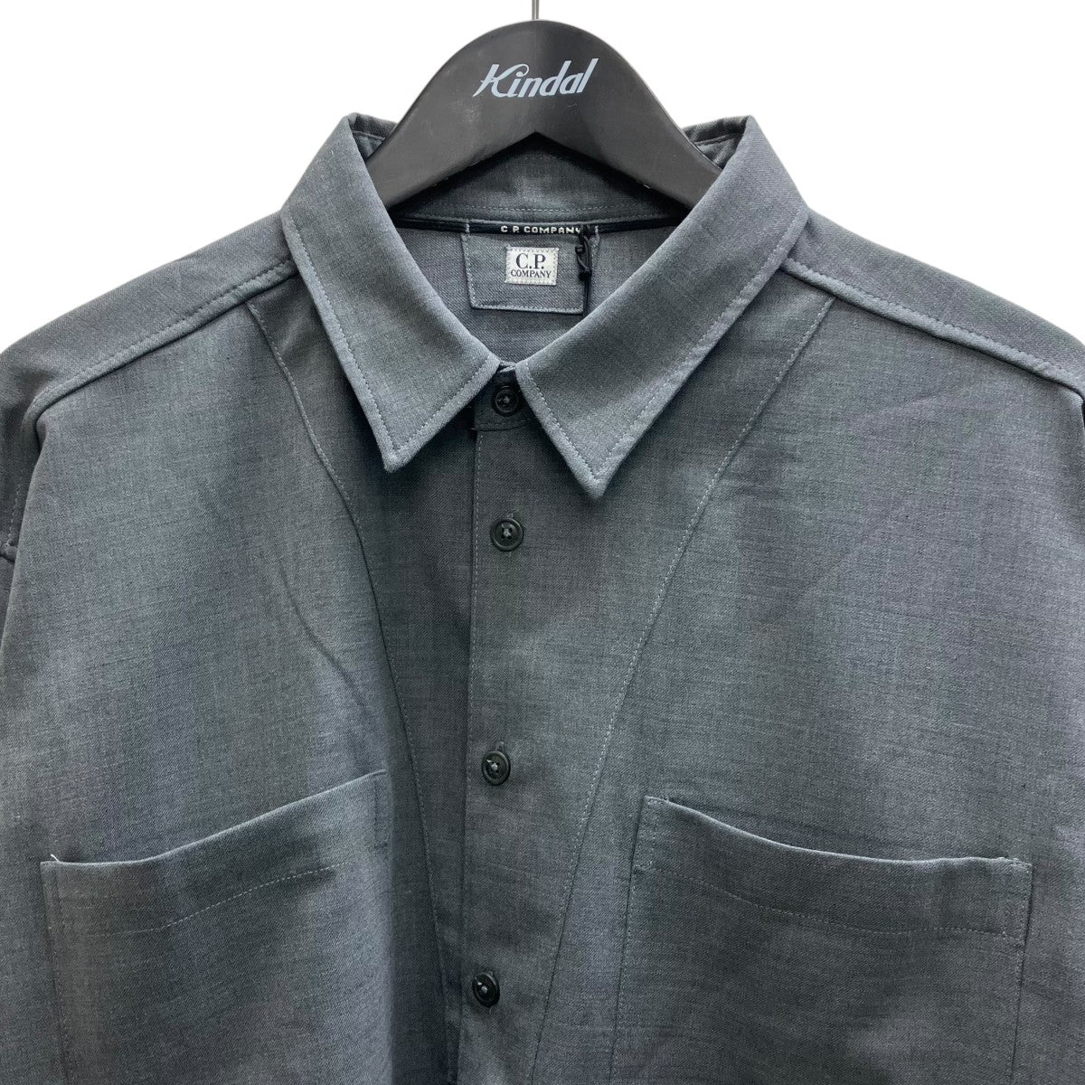 C．P COMPANY ウールギャバロゴシャツ 古着・中古-3枚目のアイテム画像