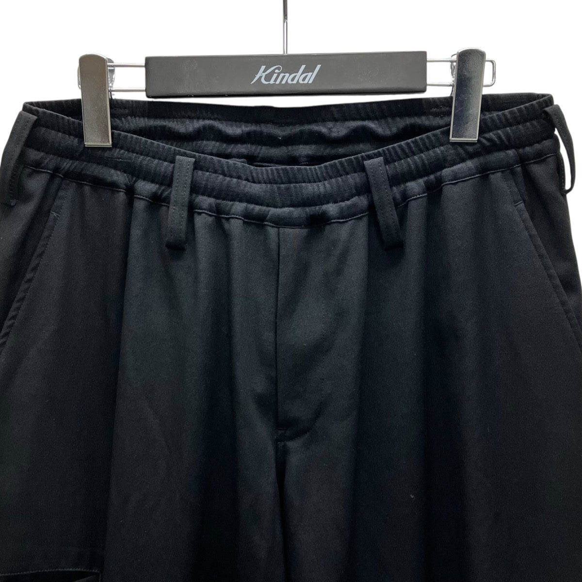 Yohji Yamamoto ／REGULATION WOOLBARDINE RIB FLAP PANTS ウールギャバフラップパンツ 古着・中古-2枚目のアイテム画像