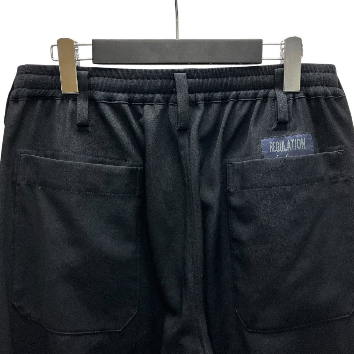 Yohji Yamamoto ／REGULATION WOOLBARDINE RIB FLAP PANTS ウールギャバフラップパンツ 古着・中古-4枚目のアイテム画像