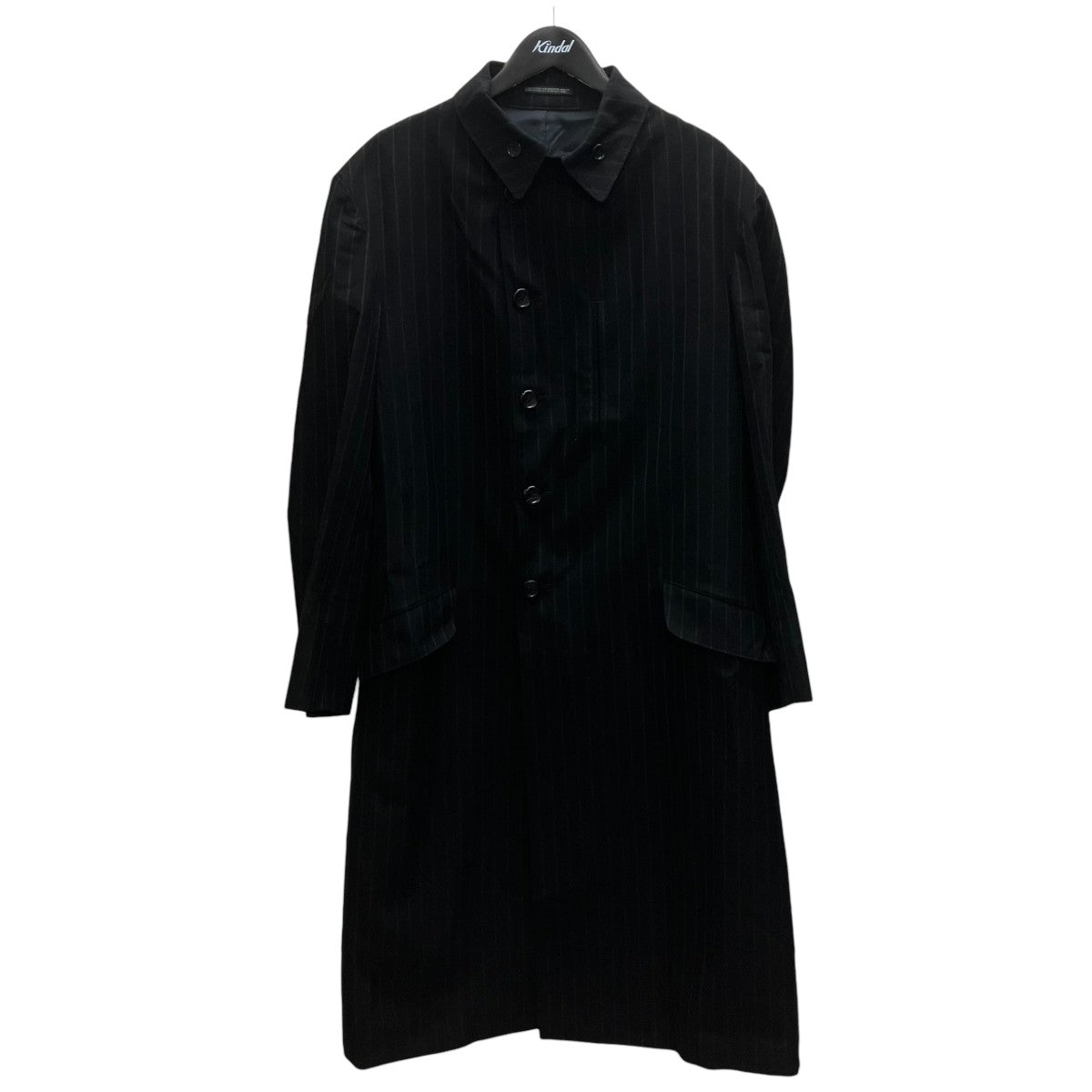 22AW ストライプコート／ファスナー付きロング