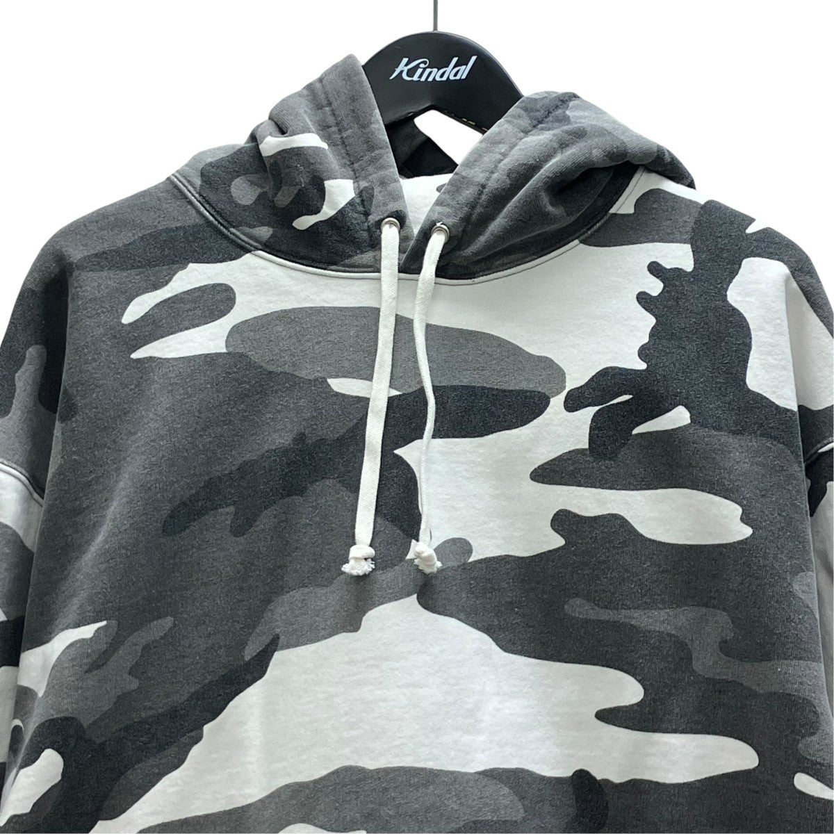 FW25Woven Patches HoodedSweatShirtカモ柄フーディ