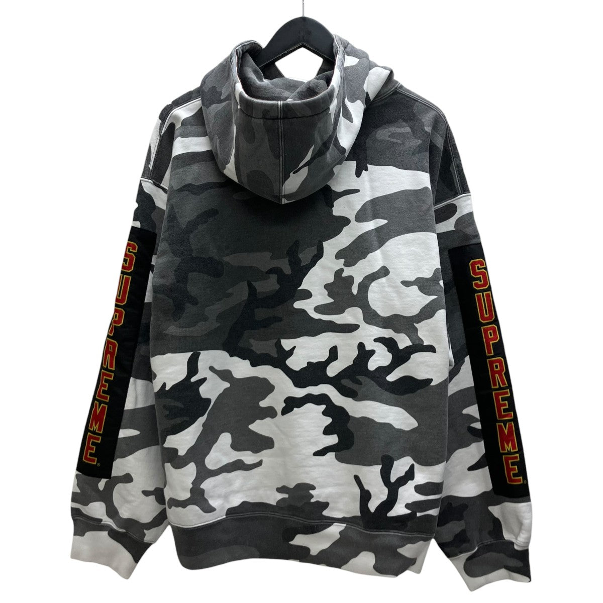 FW25Woven Patches HoodedSweatShirtカモ柄フーディ