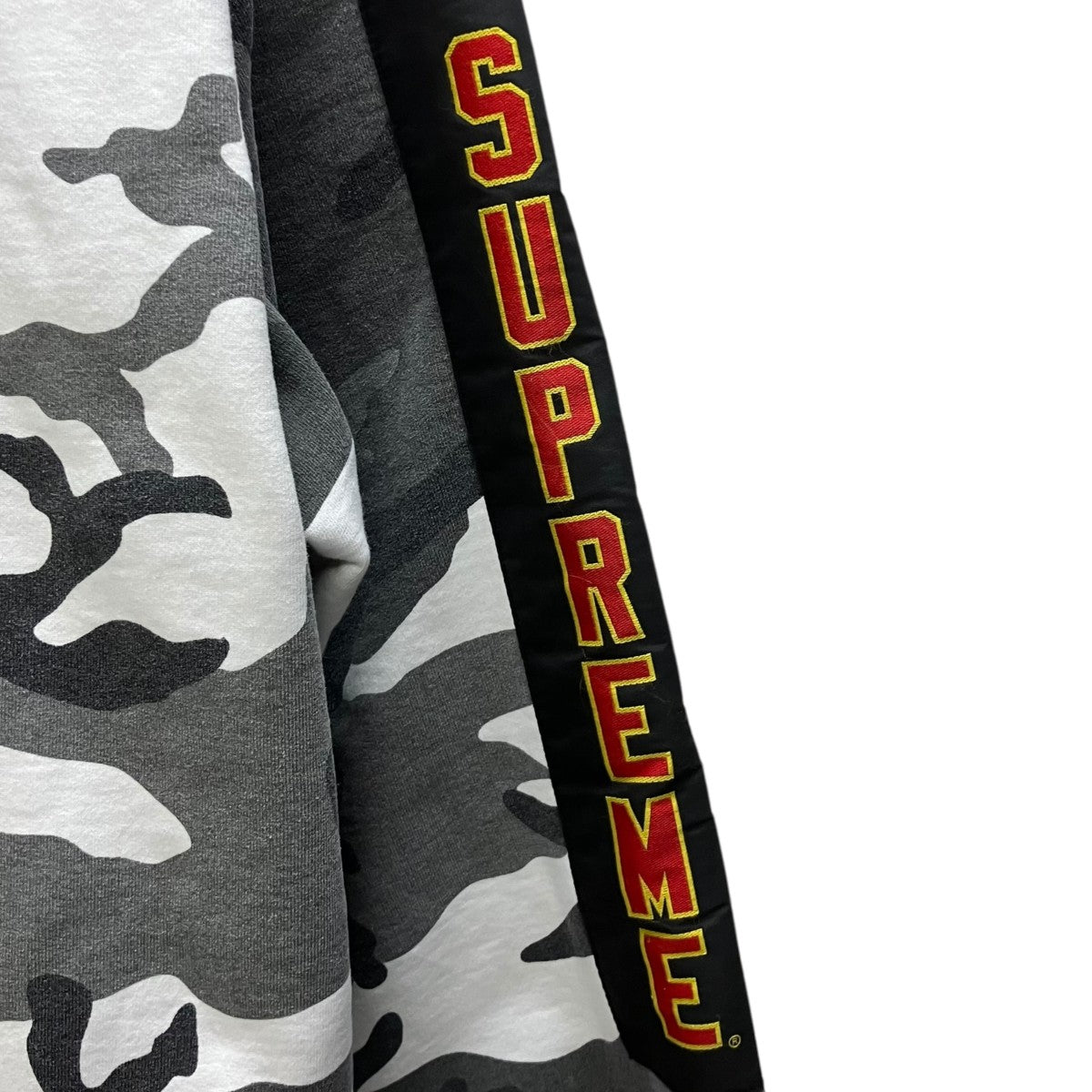 FW25Woven Patches HoodedSweatShirtカモ柄フーディ