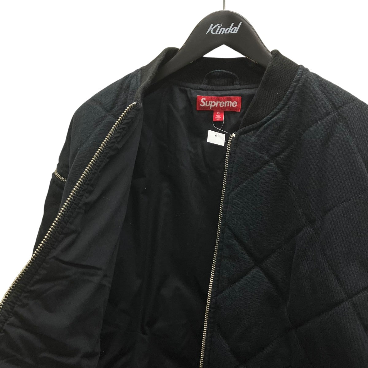 25AWZip-Off Sleeve Quilted Bomber Jacketキルテッドボンバージャケット
