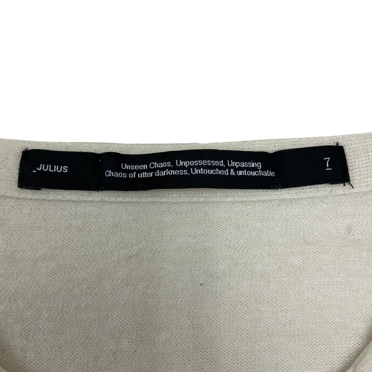 JULIUS 26SS Dimensional Knit Top 長袖カットソー 古着・中古-5枚目のアイテム画像
