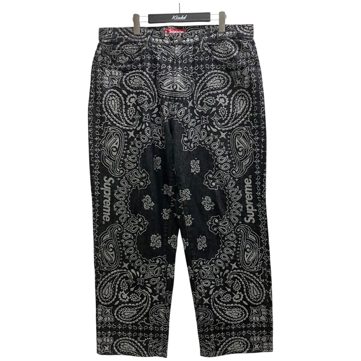 Supreme Bandana Jacquard Baggy Jeanデニムパンツ 古着・中古-1枚目のアイテム画像