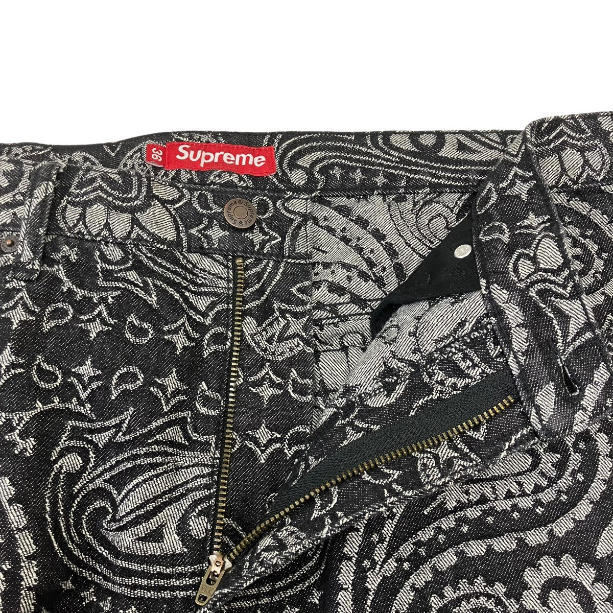 Supreme Bandana Jacquard Baggy Jeanデニムパンツ 古着・中古-5枚目のアイテム画像
