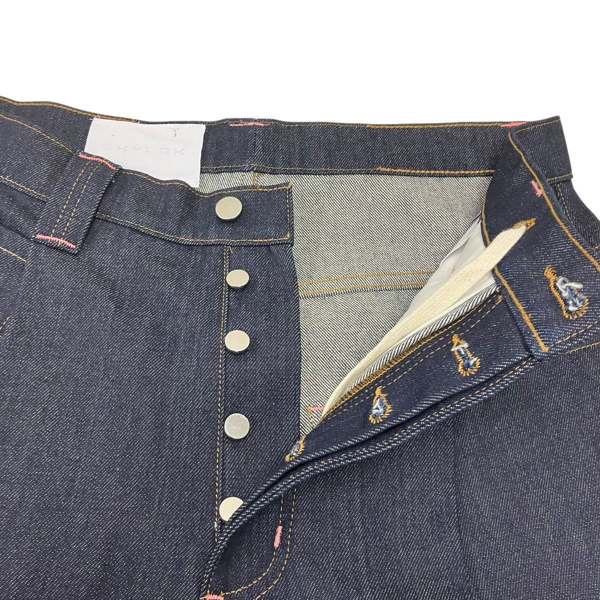 SKYLRK イージーワイドデニムパンツ 古着・中古-5枚目のアイテム画像