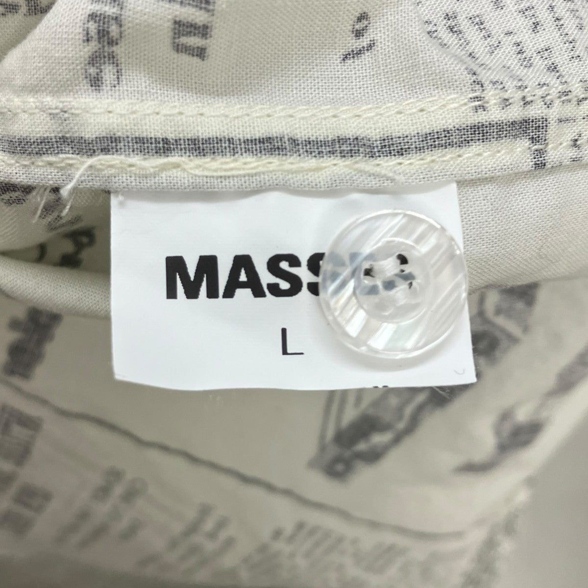 NEWS PAPER SHIRTペーパープリントシャツ