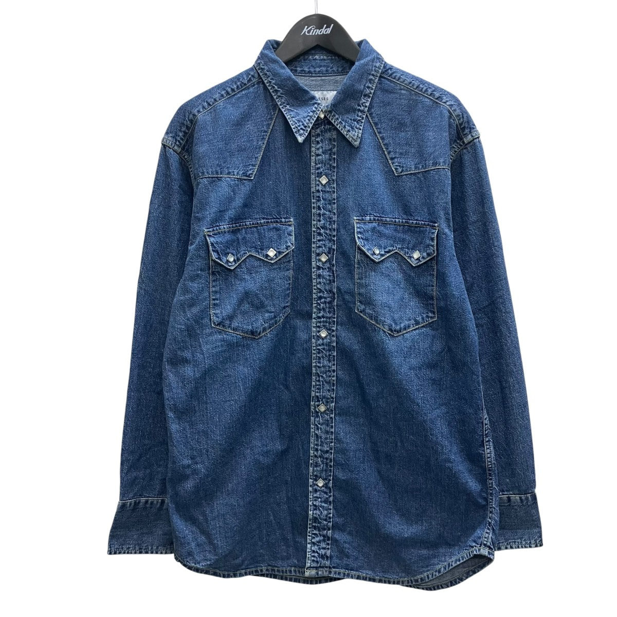 MASSES DENIM SHIRT H．WASHウエスタンデニムシャツ 古着・中古-1枚目のアイテム画像