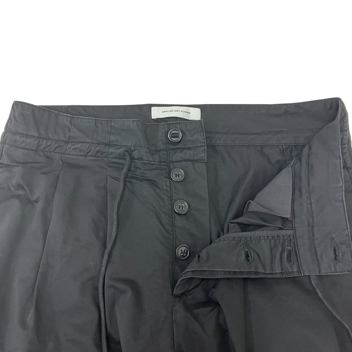 APPLIED ART FORMS Pleated Pant 2タックパンツ 古着・中古-5枚目のアイテム画像