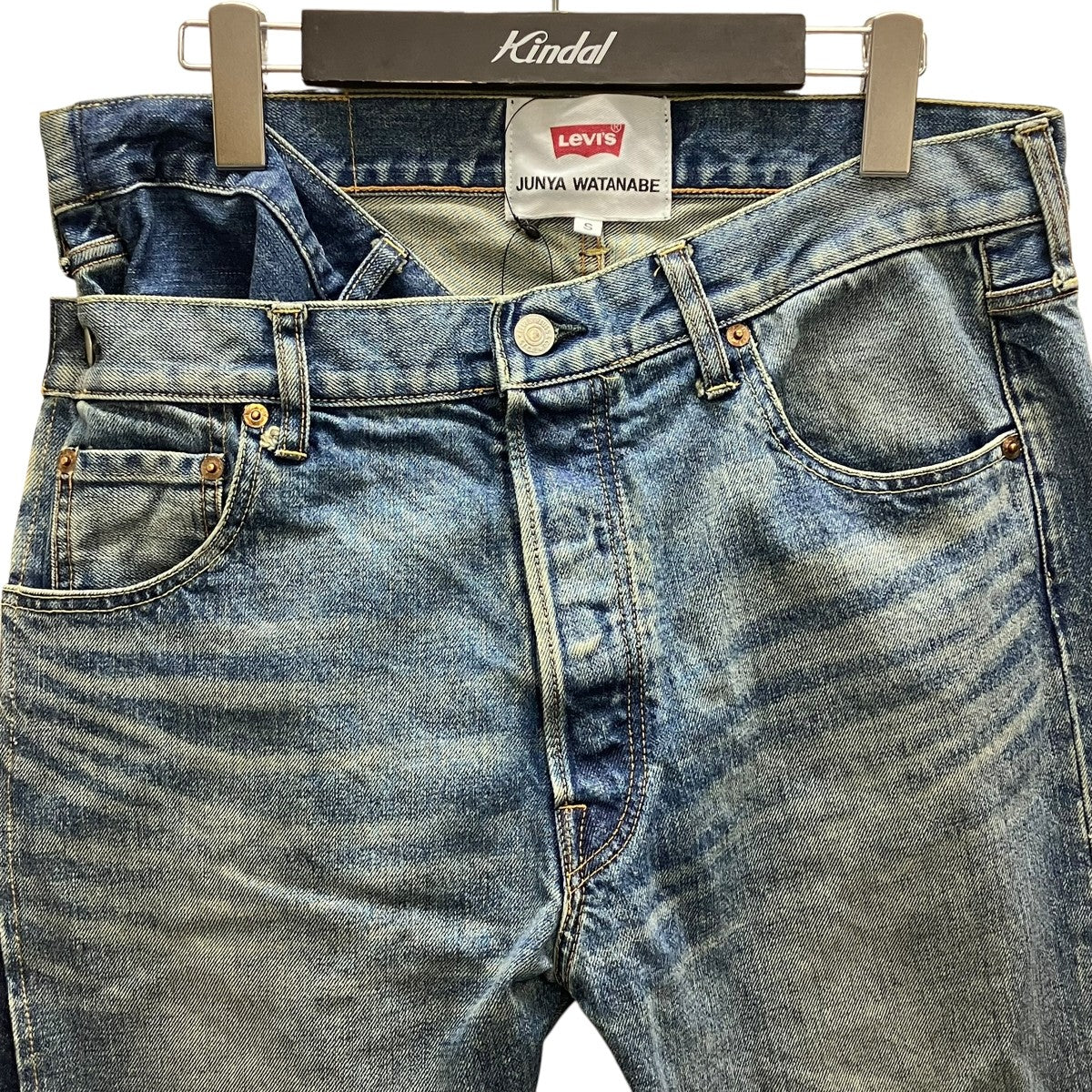 JUNYA WATANABE CDG×LEVI’S レイヤードデニムパンツ 古着・中古-2枚目のアイテム画像