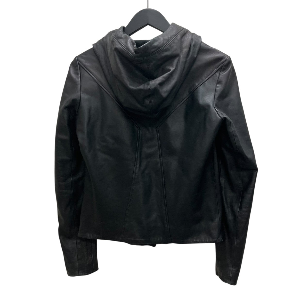HELMUT LANG フーデッドレザージャケット 古着・中古-3枚目のアイテム画像