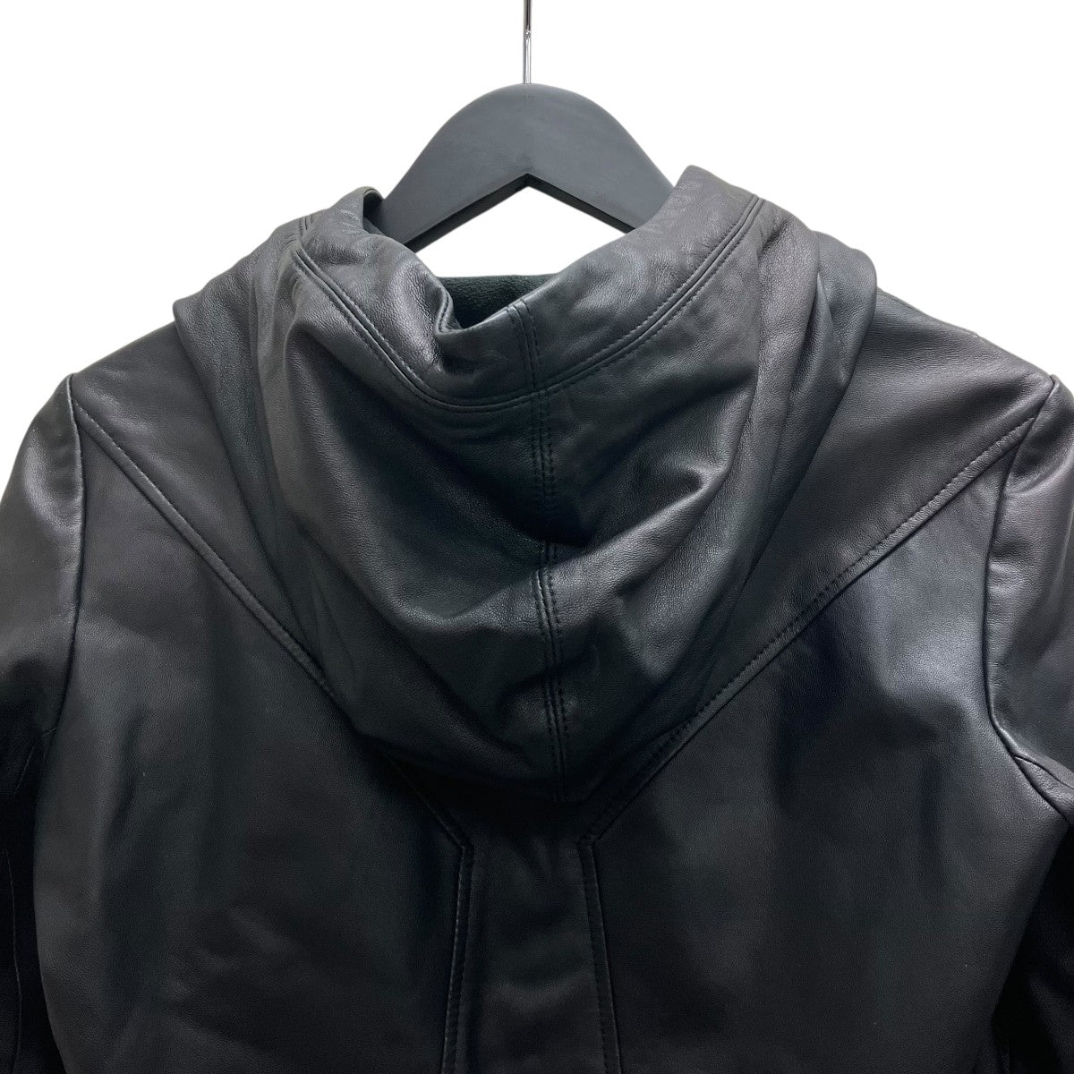 HELMUT LANG フーデッドレザージャケット 古着・中古-4枚目のアイテム画像