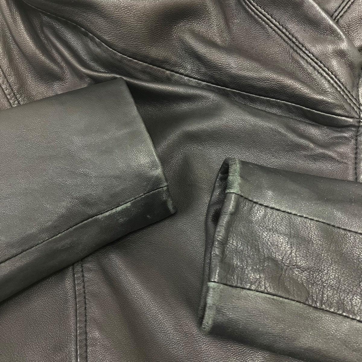 HELMUT LANG フーデッドレザージャケット 古着・中古-6枚目のアイテム画像