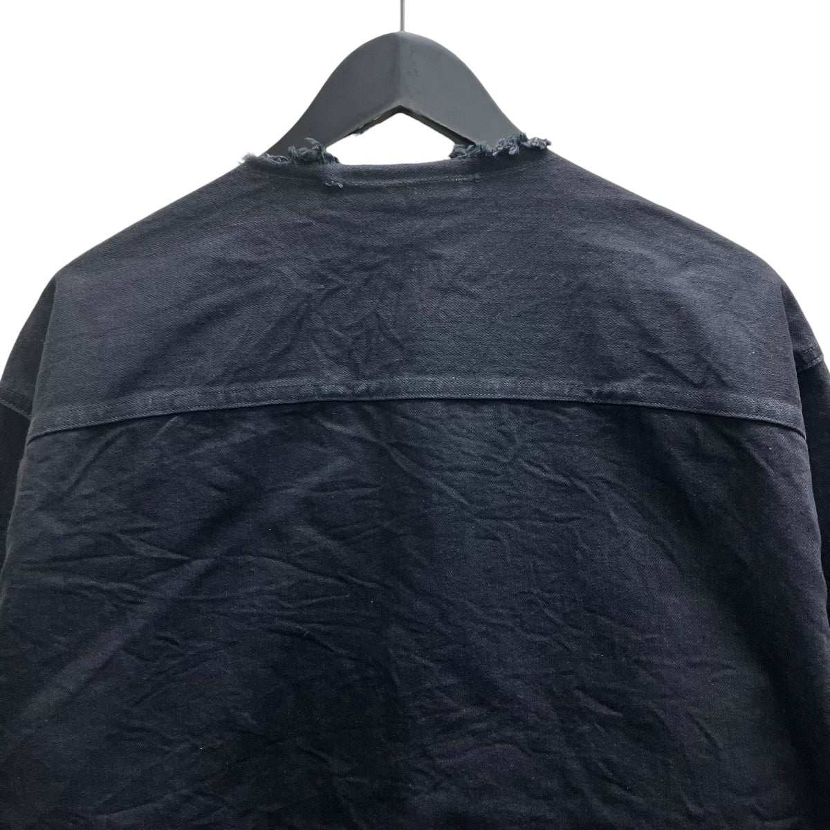 blurhms 12．9oz Denim 51 Short Jacket ノーカラーデニムジャケット 古着・中古-4枚目のアイテム画像