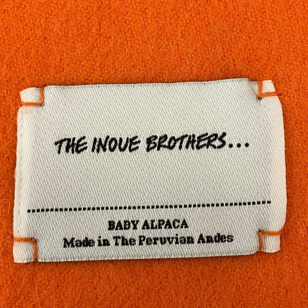THE INOUE BROTHERS(ザイノウエブラザーズ) マフラー オレンジ サイズ