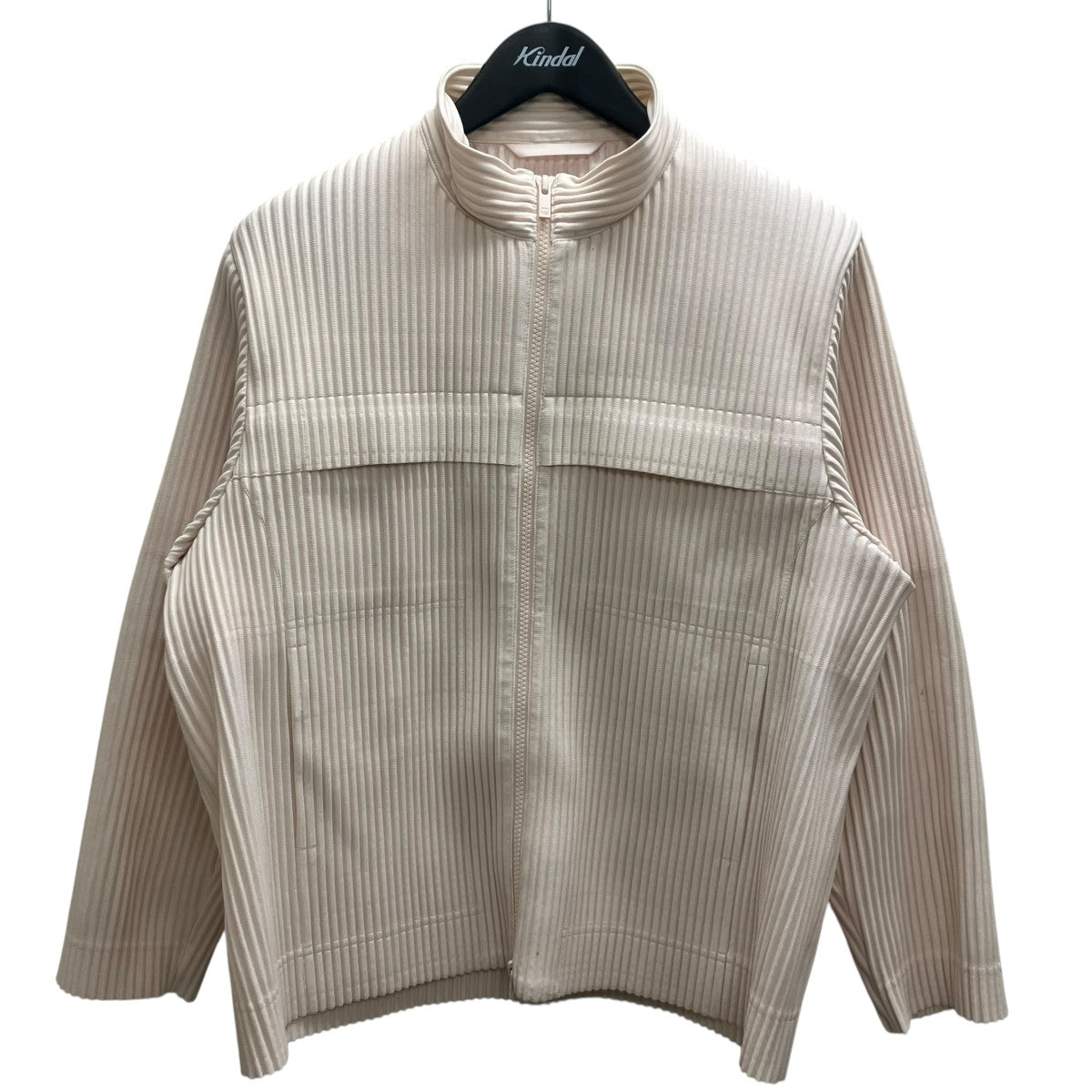 HOMME PLISSE ISSEY MIYAKE 22SS BODY ARCH zip up pleated jacket プリーツジャケット 古着・中古-1枚目のアイテム画像