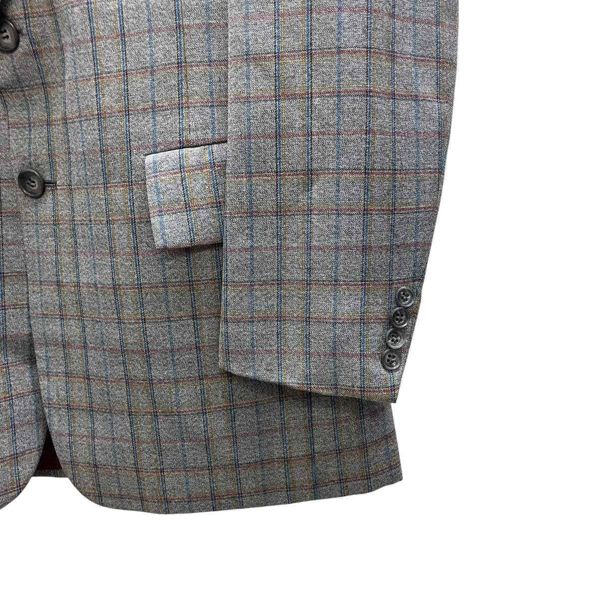 Christian Dior チェックテーラードジャケット 古着・中古-5枚目のアイテム画像