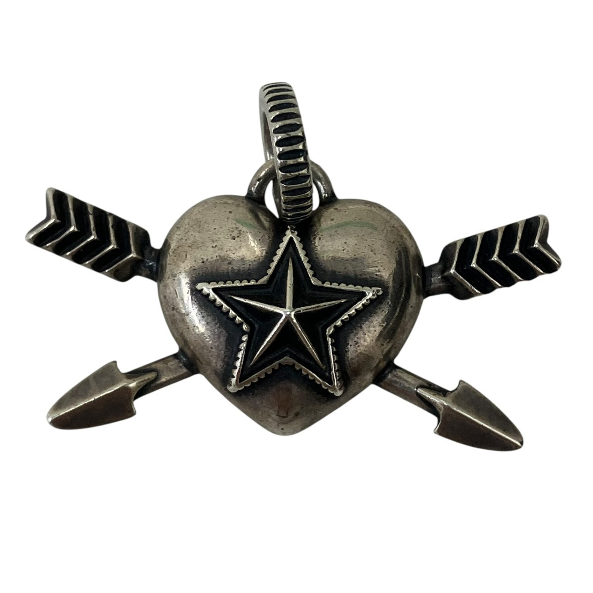 CODY SANDERSON Heart ＆ Sheriff Star Double Arrow Pendantハートアロー ペンダント