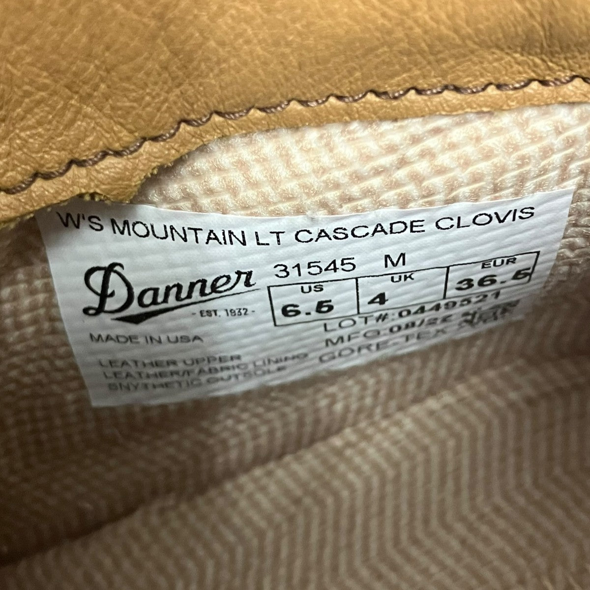 Danner 31545レザーブーツ 古着・中古-6枚目のアイテム画像
