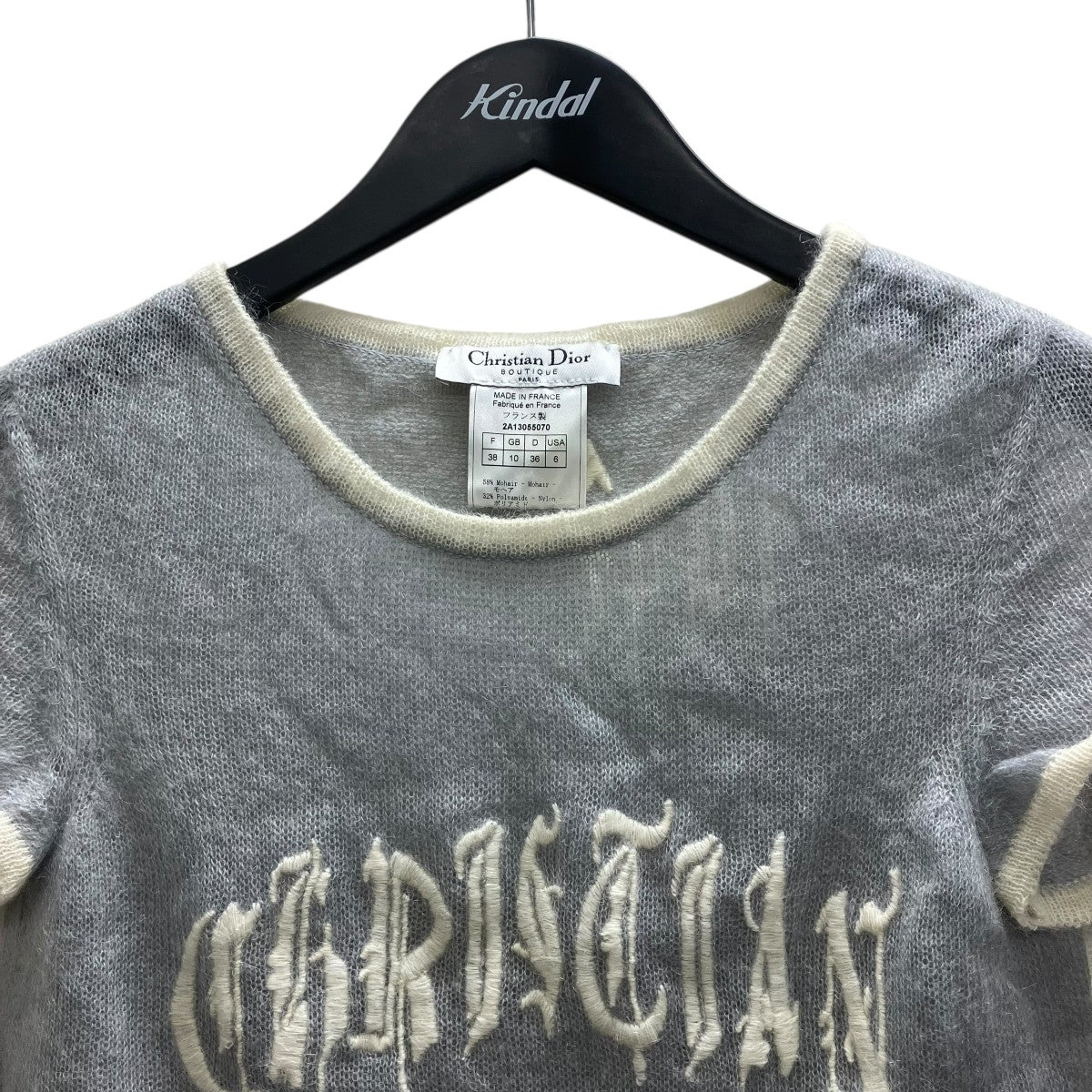 Christian Dior ガリアーノ期 半袖ニット 古着・中古-2枚目のアイテム画像