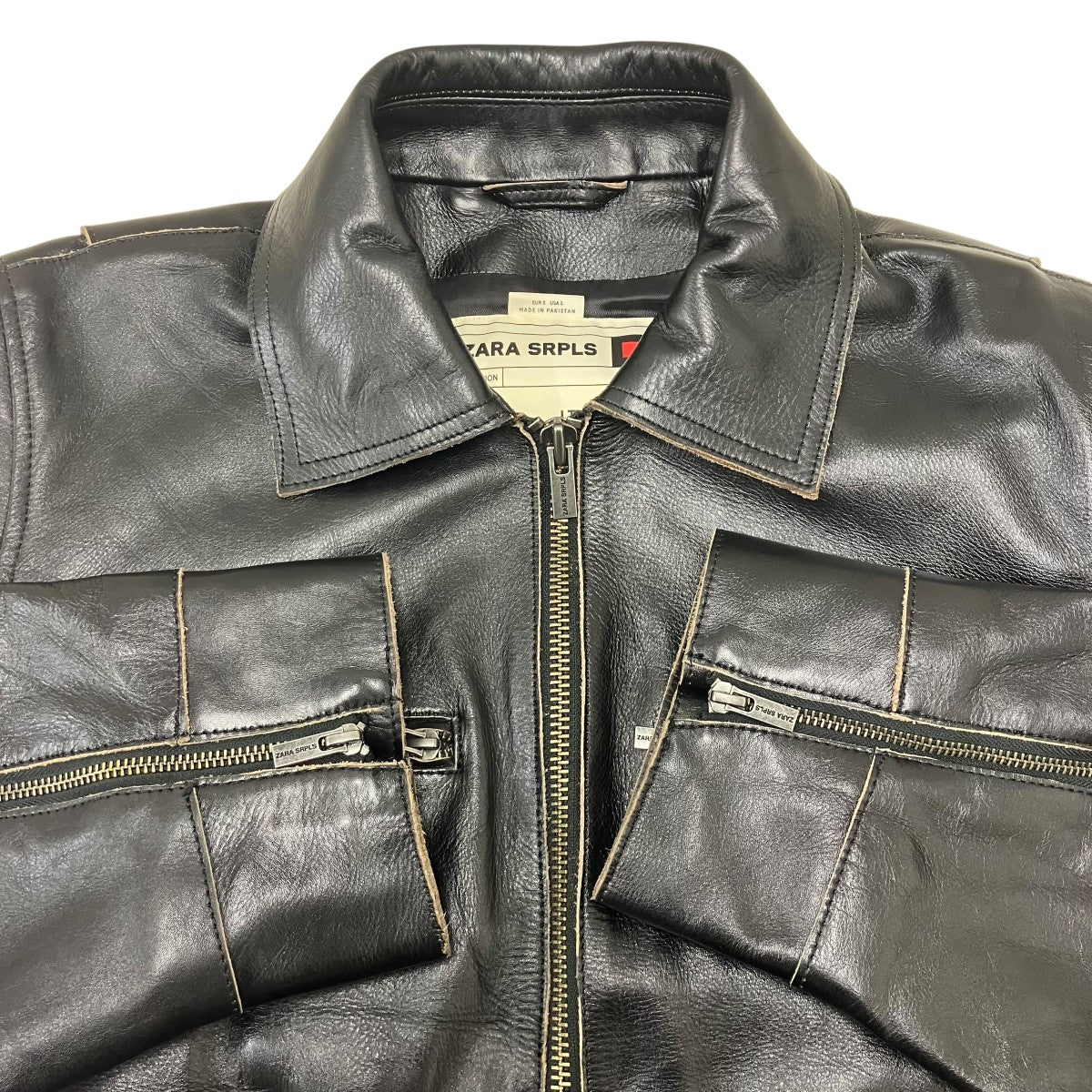 ZARA レザージャケット 古着・中古-5枚目のアイテム画像