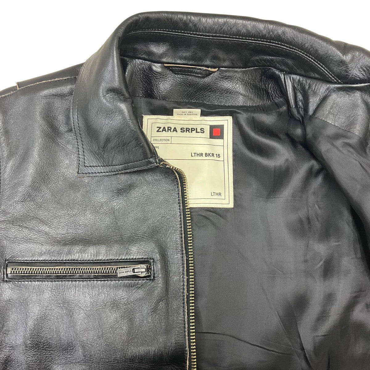 ZARA レザージャケット 古着・中古-6枚目のアイテム画像