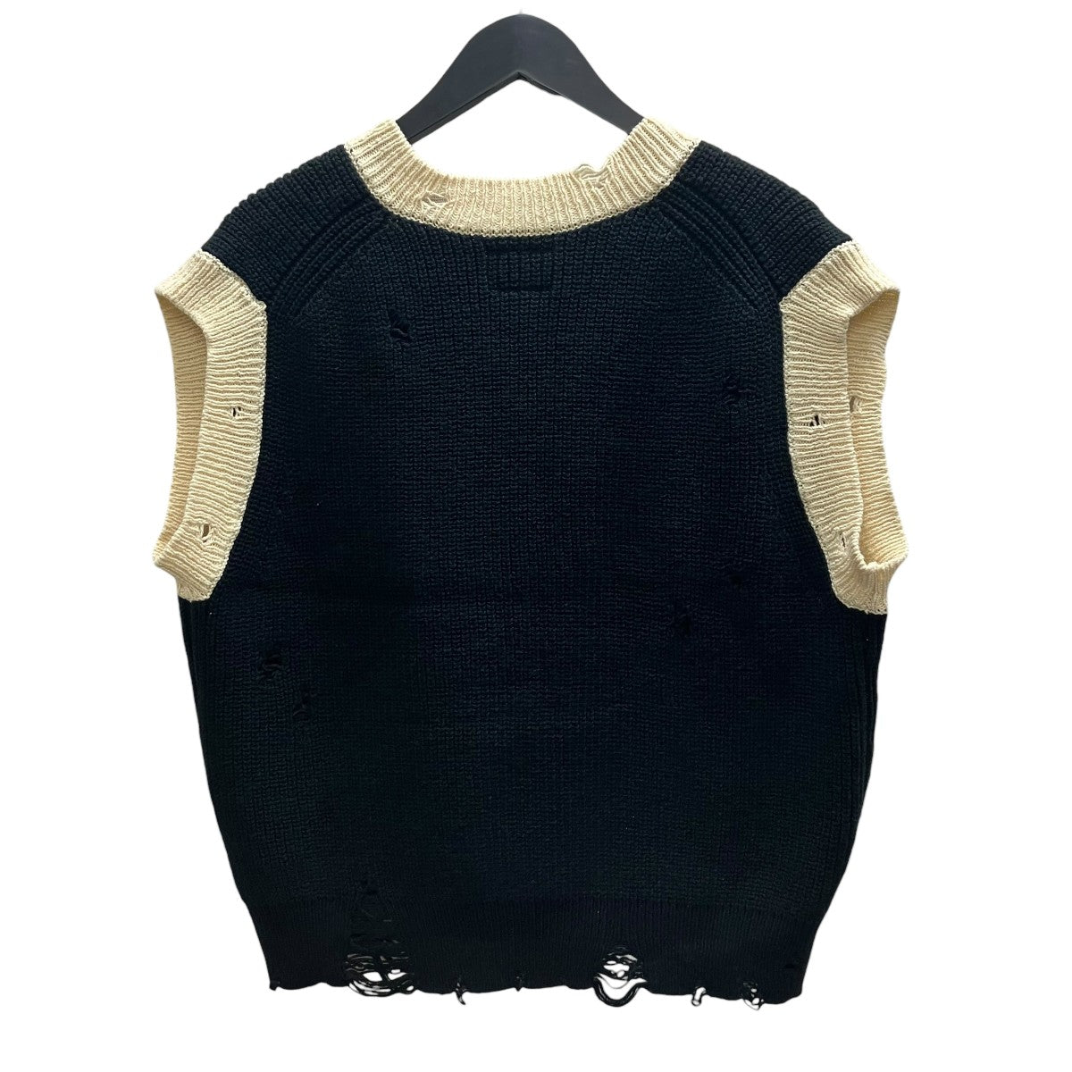 KAMIYA School V-neck Vest ニットベスト 古着・中古-2枚目のアイテム画像