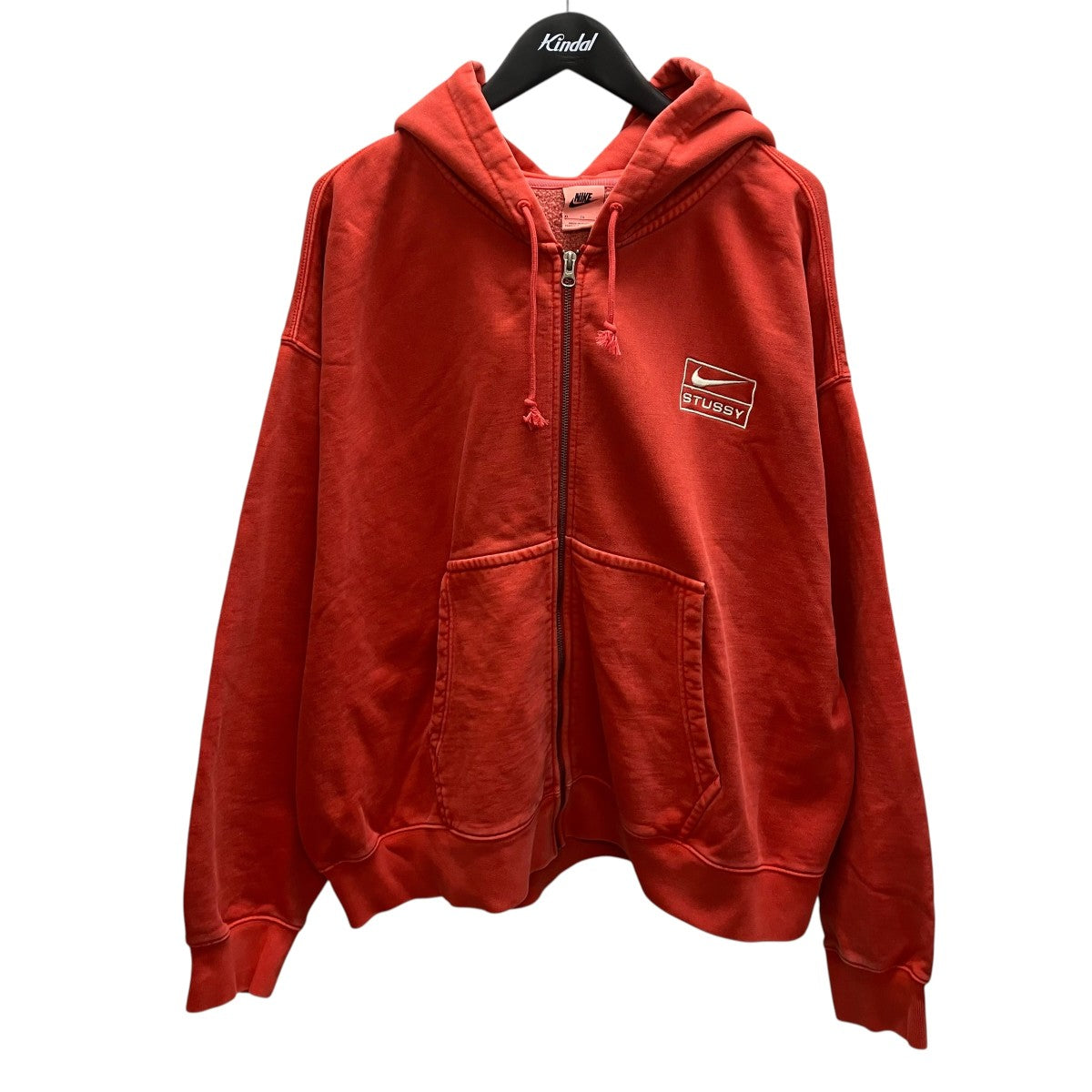 stussy×NIKE Full-Zip Pigment Dyed Fleece Hoodie ジップパーカー