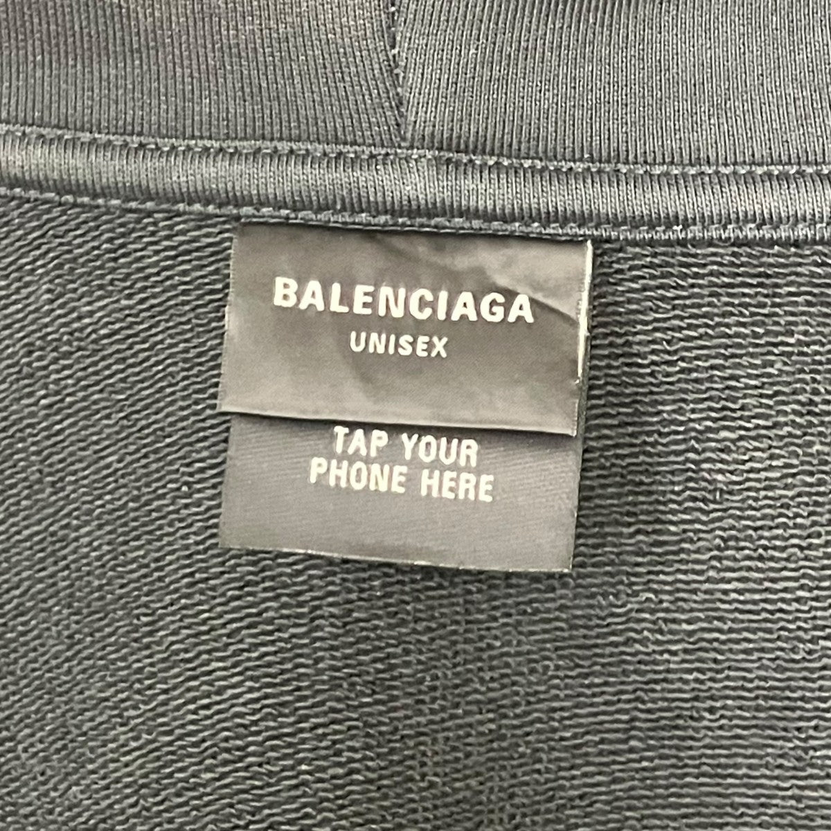 BALENCIAGA(バレンシアガ) ダブルジップロゴ刺繍フーディ 803264