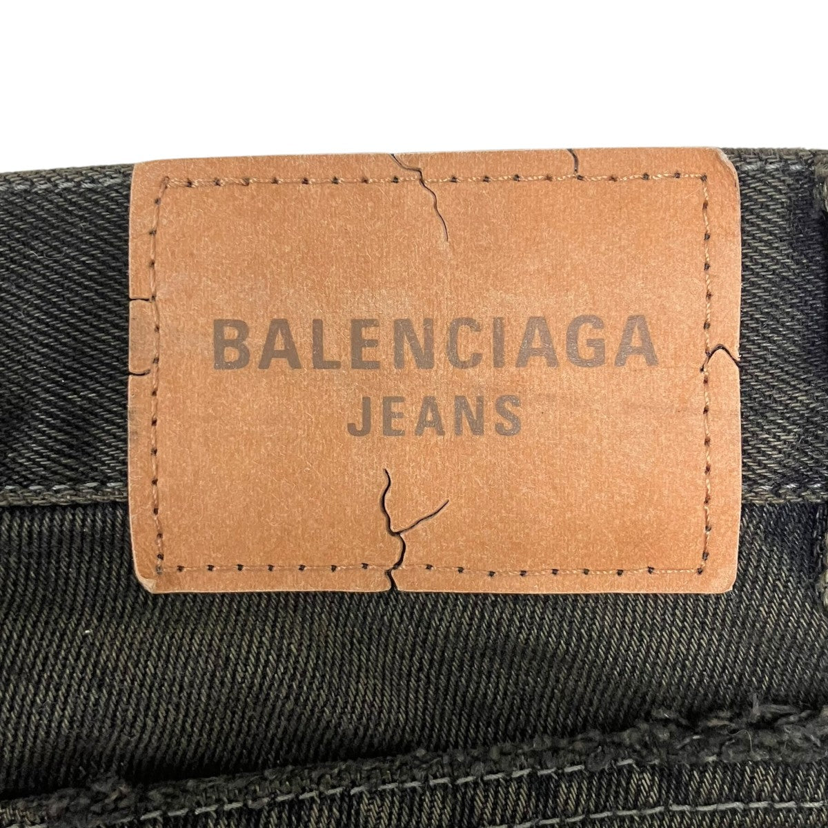 BALENCIAGA ローライズダメージデニムパンツ 古着・中古-6枚目のアイテム画像