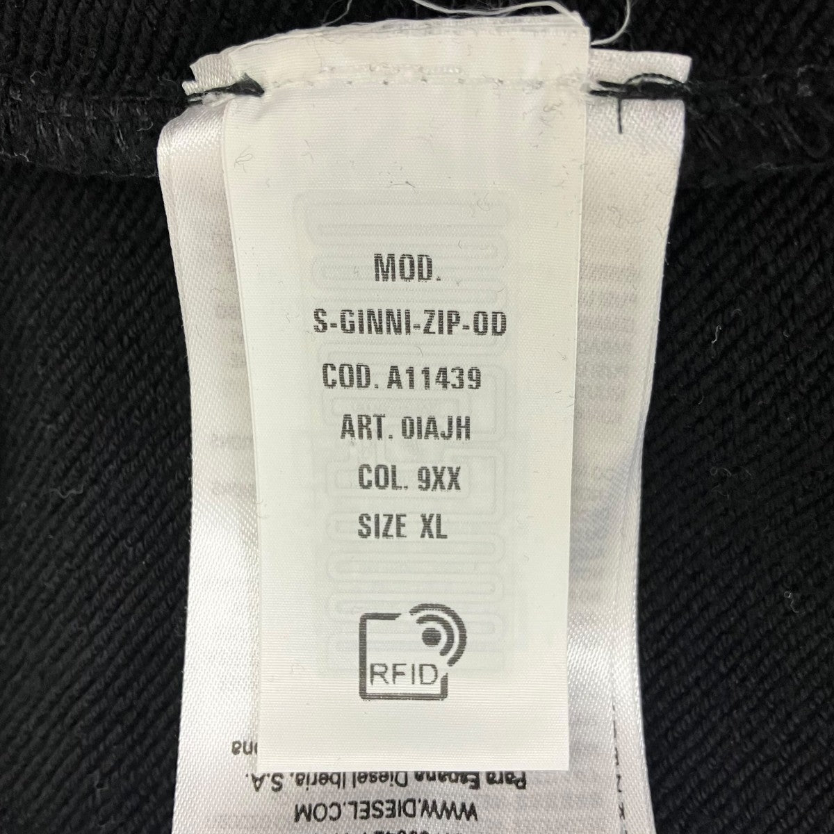 DIESEL S-GINNI-ZIP-OD ジップアップジャケット 古着・中古-7枚目のアイテム画像