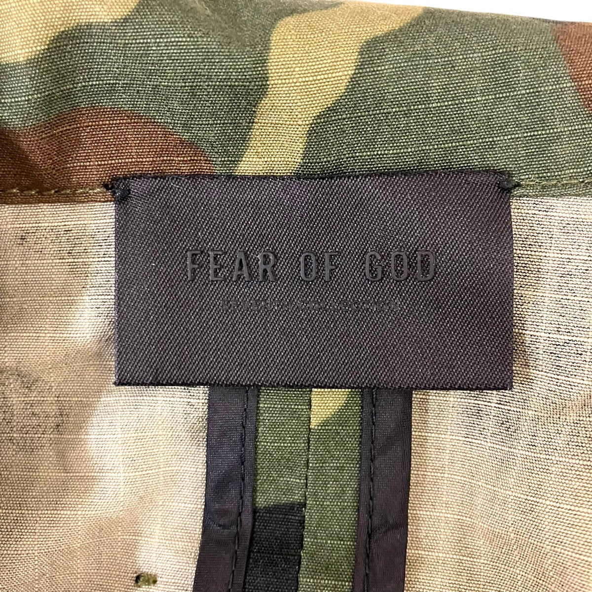 FEAR OF GOD カモフラージュコート 古着・中古-7枚目のアイテム画像