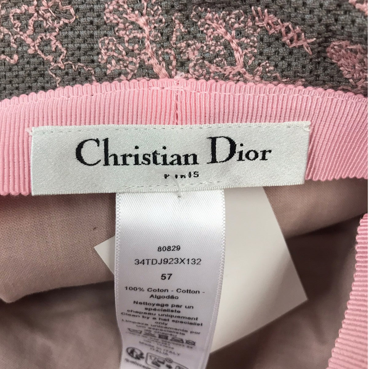 Christian Dior バケットハット 古着・中古-5枚目のアイテム画像