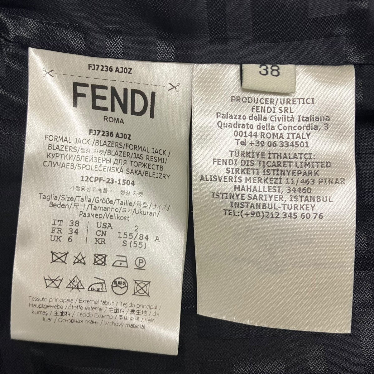 FENDI テーラードジャケット 古着・中古-7枚目のアイテム画像