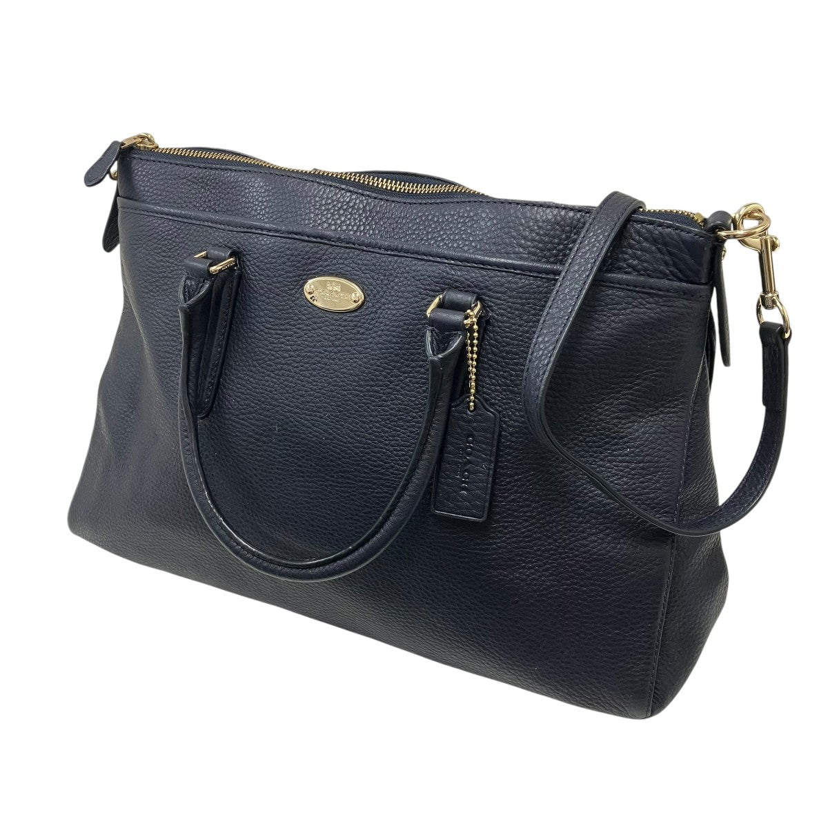 COACH 2WAYレザーハンドバッグ 古着・中古-1枚目のアイテム画像