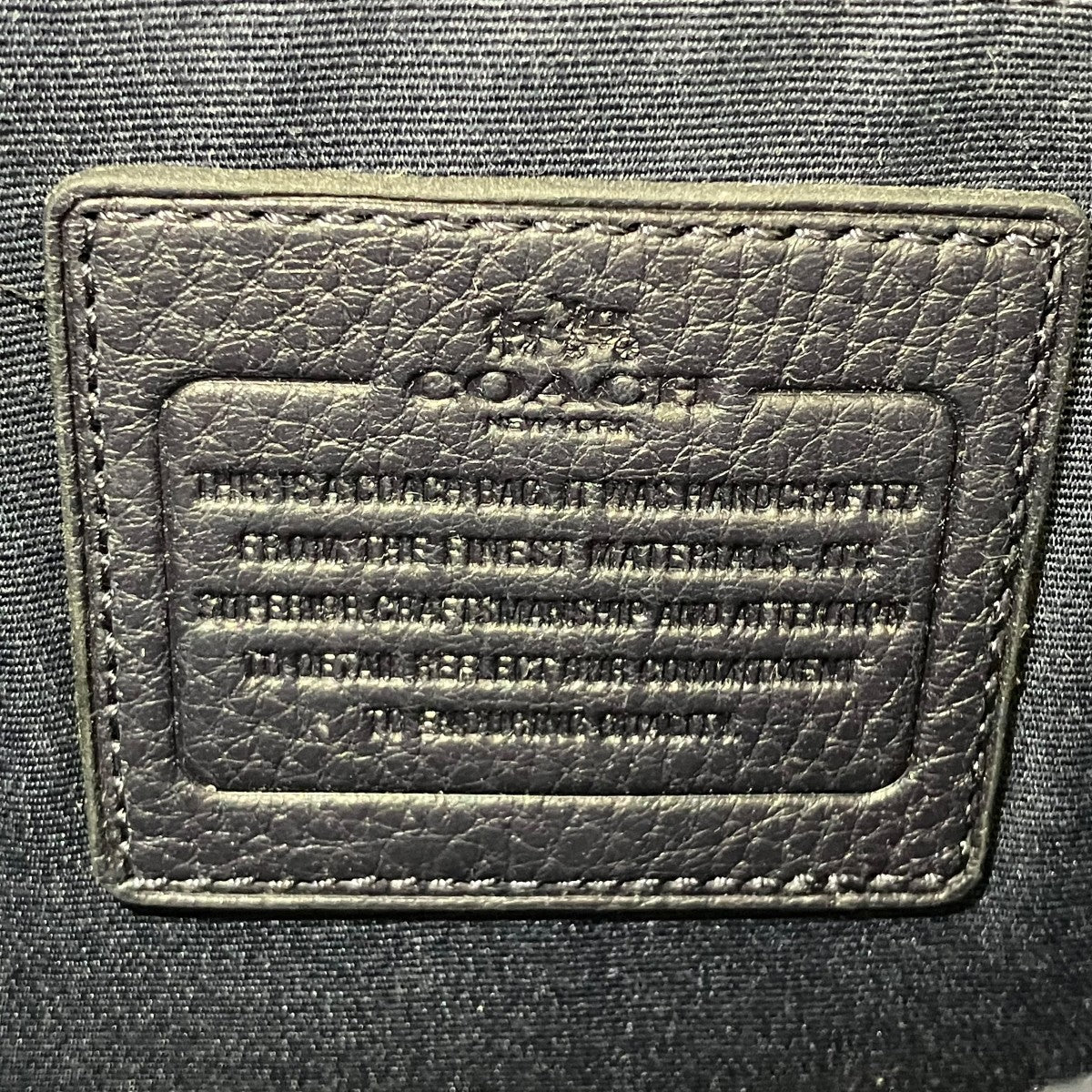 COACH 2WAYレザーハンドバッグ 古着・中古-8枚目のアイテム画像