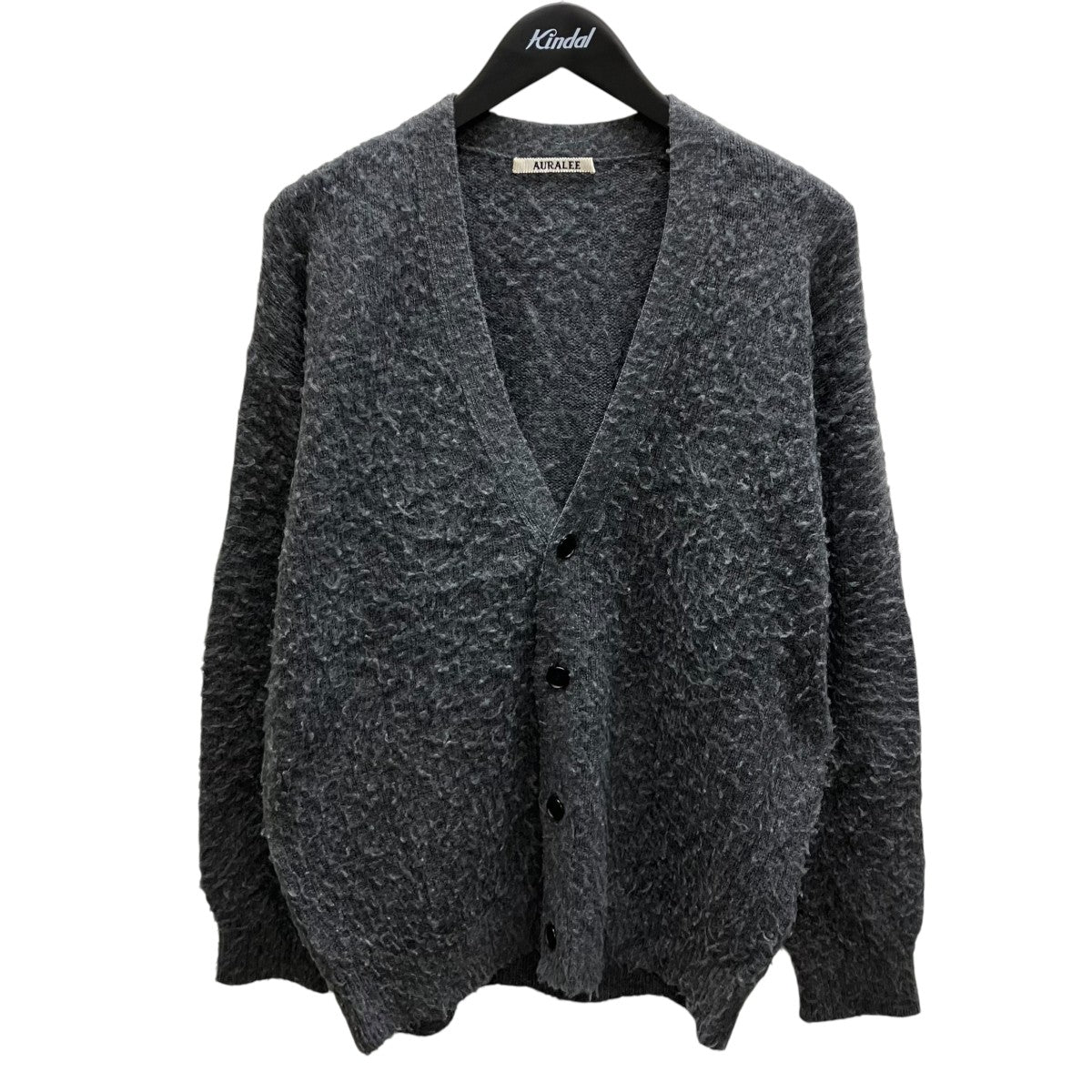 BRUSHED WOOL CASHMERE SILK KNIT CARDIGAN ニットカーディガン