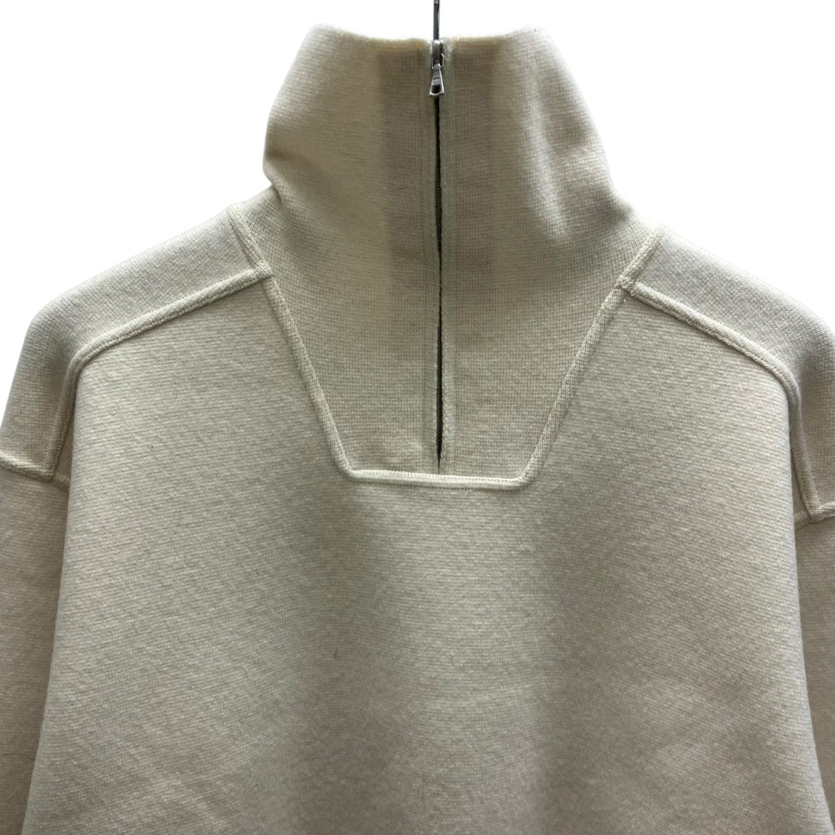 HEAVY MILANO RIB KNIT ZIP TURTLE ウールニット