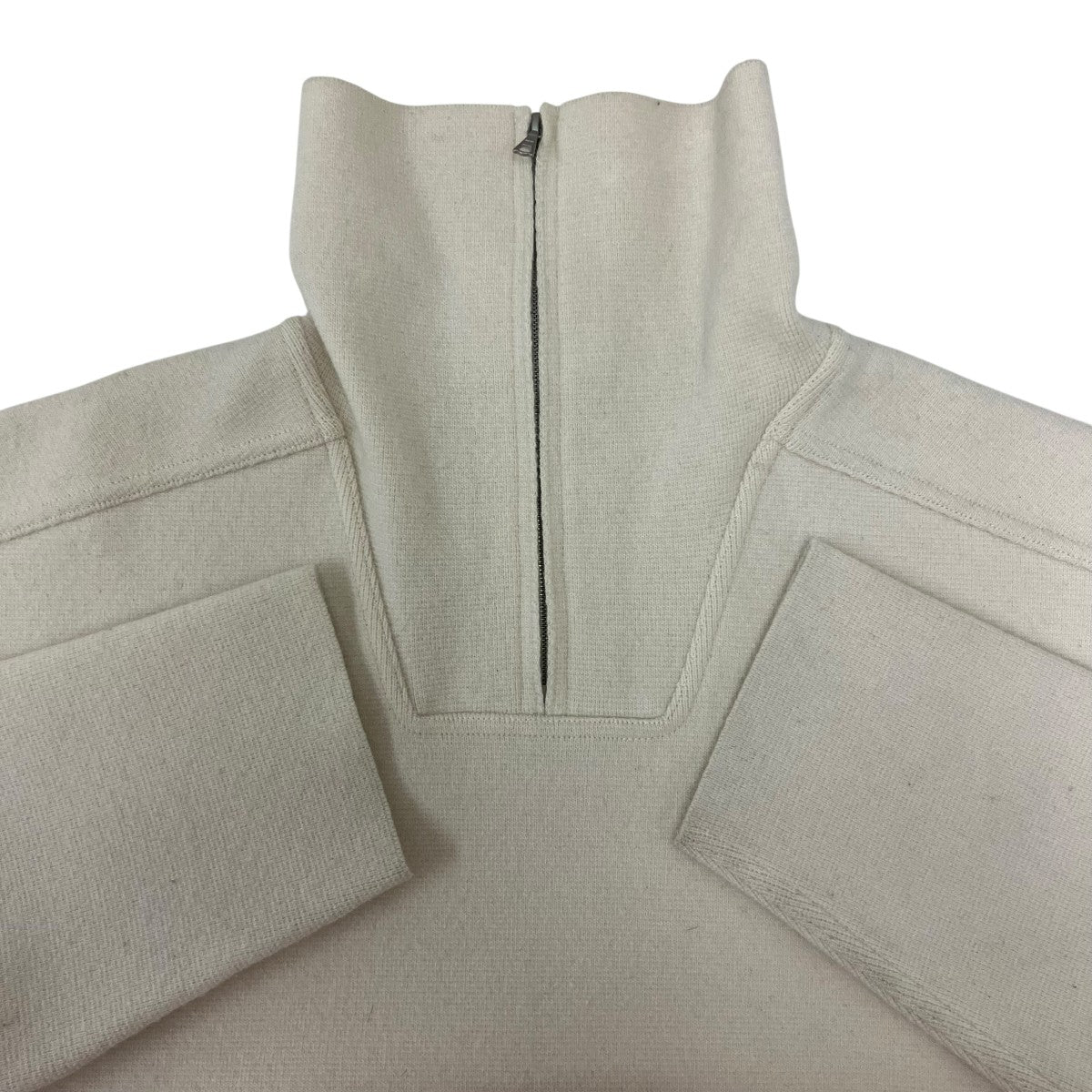 HEAVY MILANO RIB KNIT ZIP TURTLE ウールニット