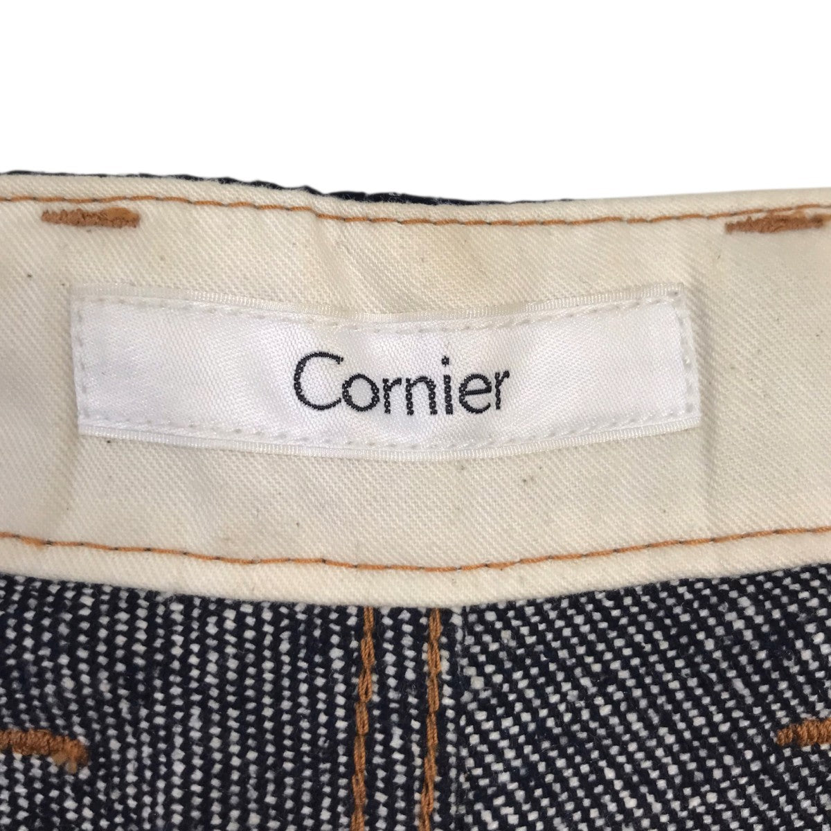 Cornier(コルニエ) SILK NEP DENIM PANTSシルクネップデニムパンツ