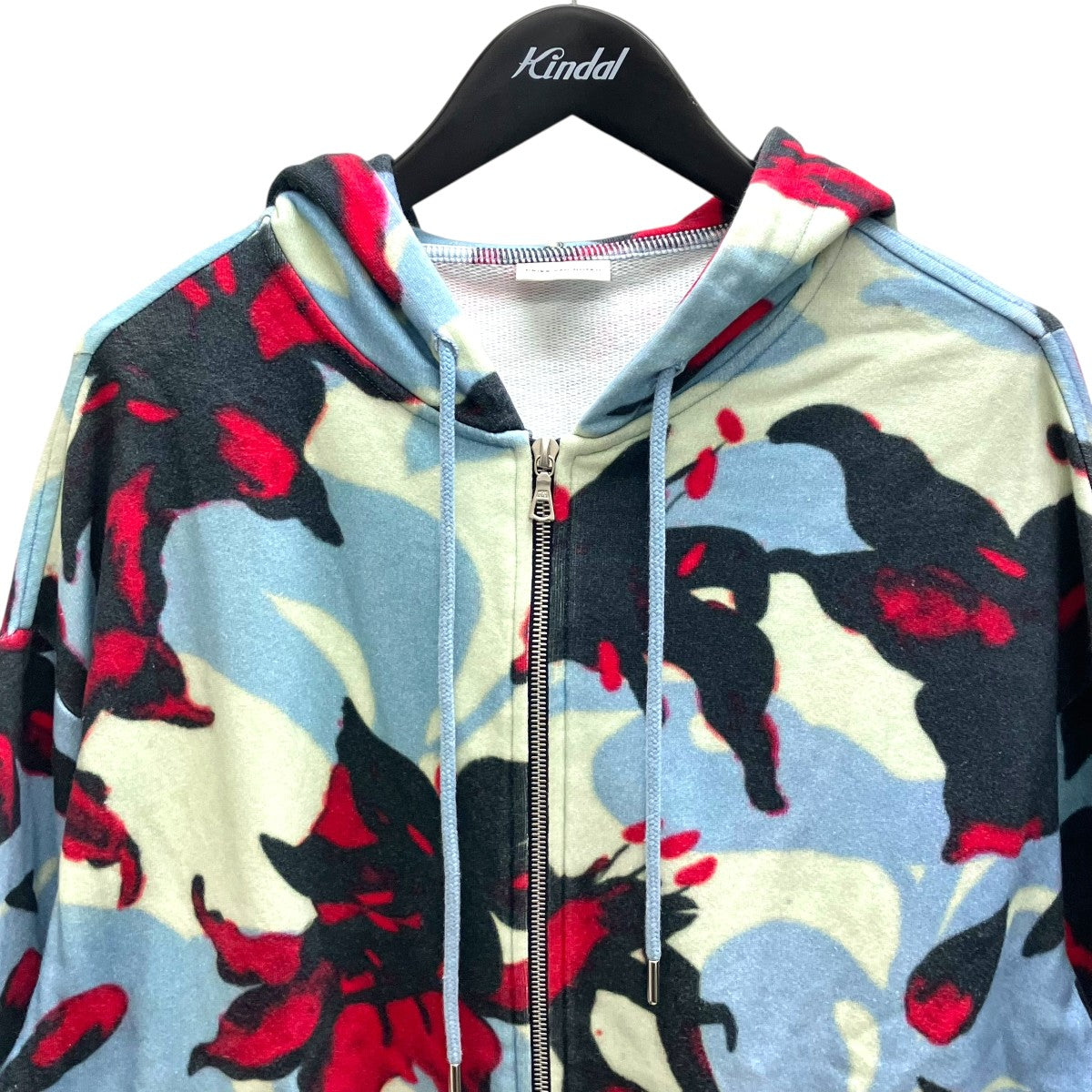 DRIES VAN NOTEN 総柄ジップパーカー 古着・中古-2枚目のアイテム画像