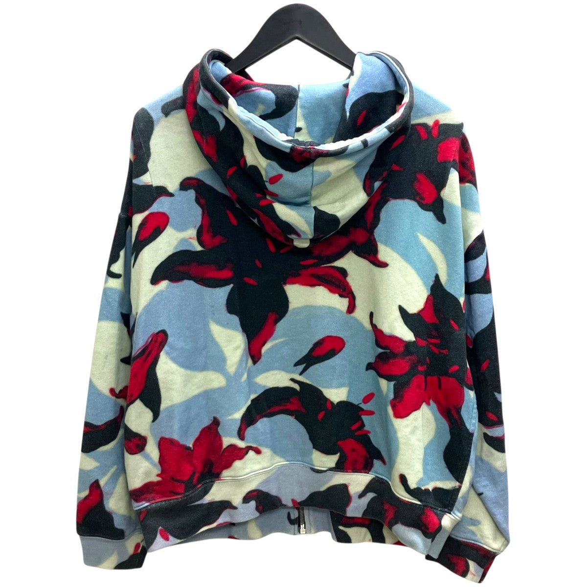 DRIES VAN NOTEN 総柄ジップパーカー 古着・中古-3枚目のアイテム画像