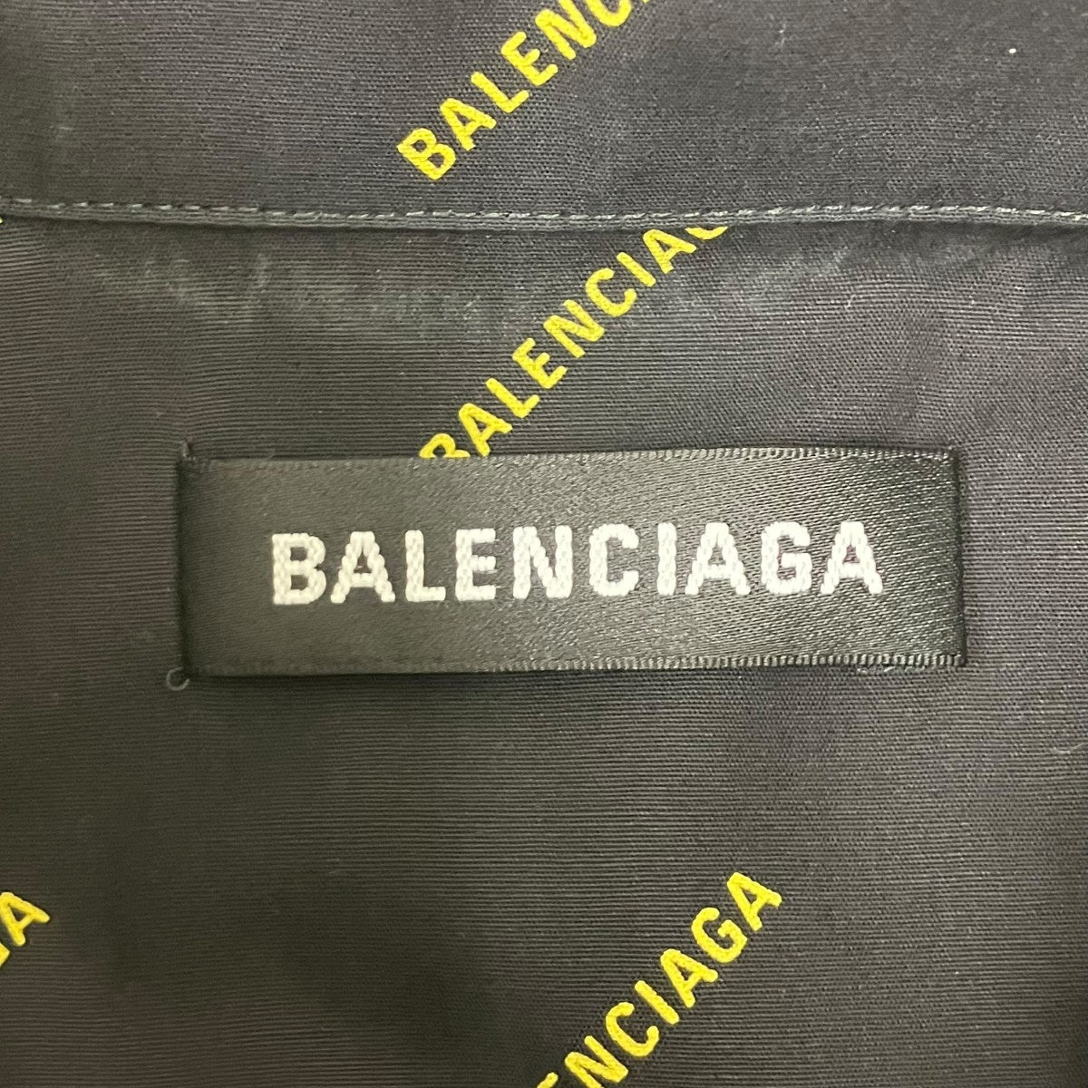 BALENCIAGA 総柄半袖シャツ 古着・中古-5枚目のアイテム画像
