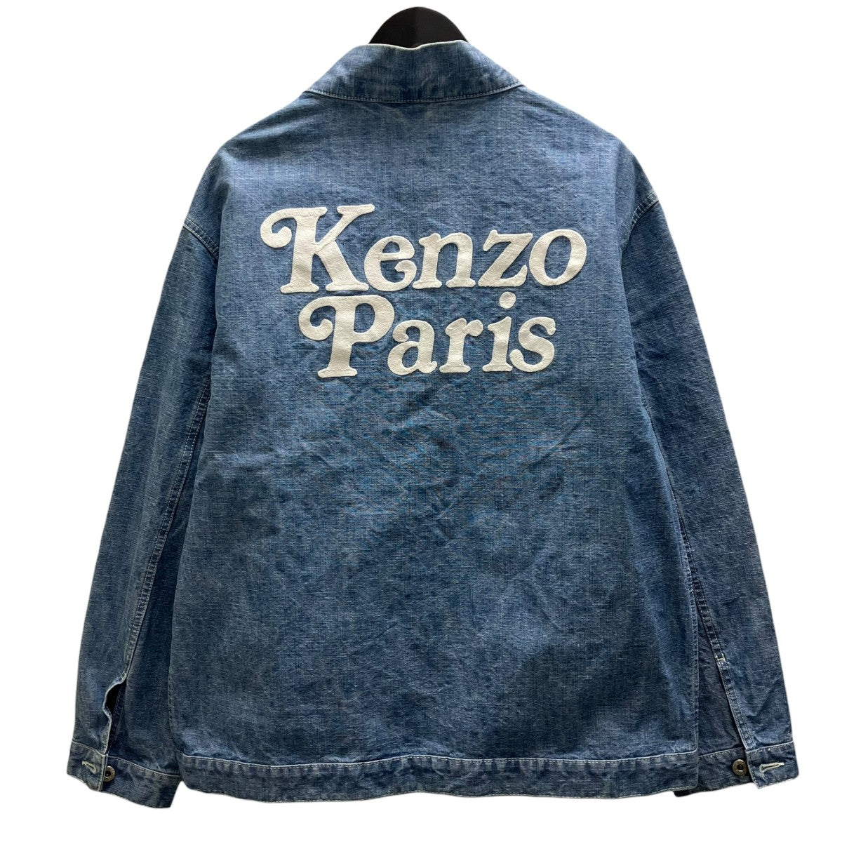 KENZO STONE BLEACHED BLUE DENIM KIMONO JACKET キモノデニムジャケット 古着・中古-2枚目のアイテム画像
